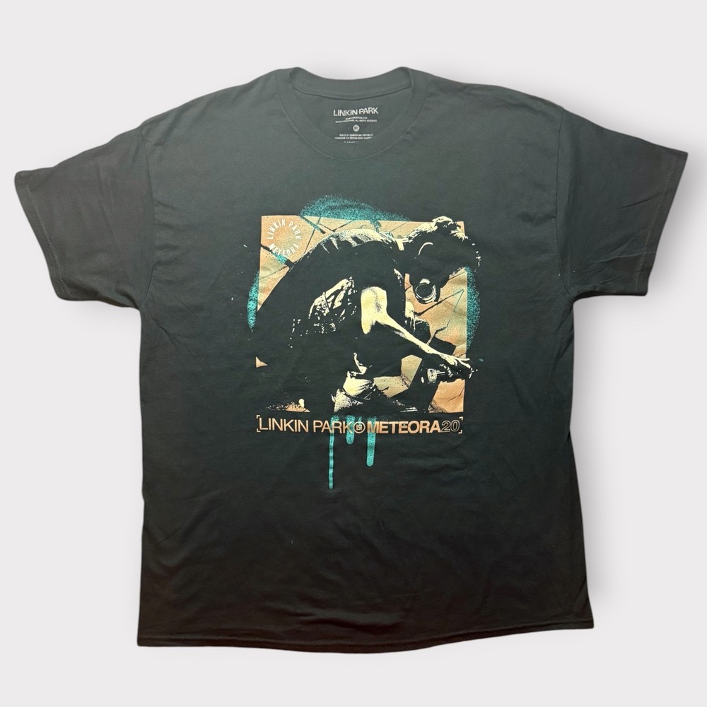 Linkin Park Meteora 20 Anniversary Graphic T-Shirt Mens XL Black Band Tee